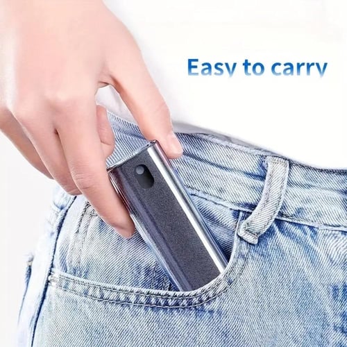 زجاجة الرذاذ مع قطعة قماش مدمجة لتنظيف الاجهزة