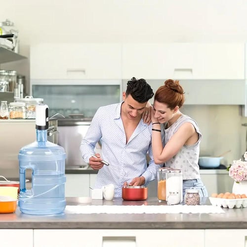 مضخة ماء كهربائية بشحن USB لعلب المياه