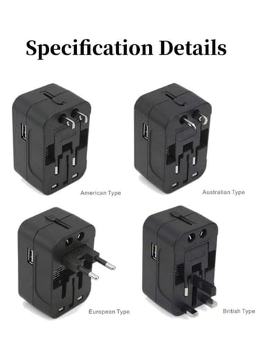 ‎محول سفر متعدد الوظائف Universal Adapter