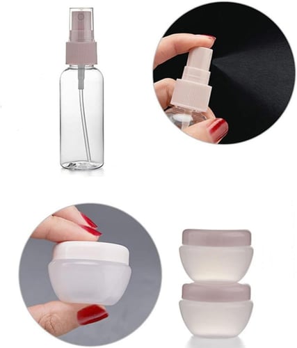 مجموعة من 11 عبوة سفر من السيليكون مضادة للتسرب