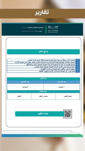 الأزياء السعودية- المرحلة الثانوية