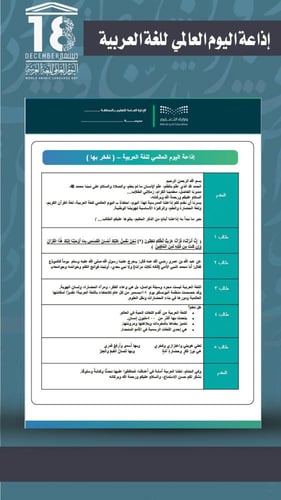 اليوم العالمي للغة العربية - رياض أطفال - طفولة مب...