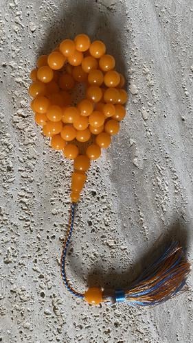 New polished plastic prayer bead rosary
