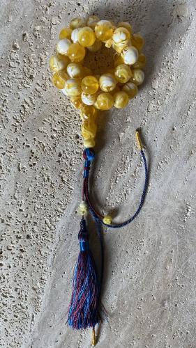 A black oud prayer bead rosary
