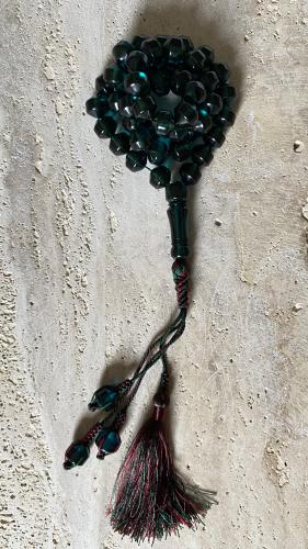 Saffron prayer beads, Kraakish, custom-made, VIP