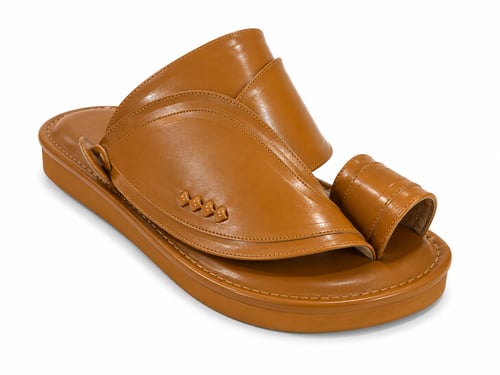Traditional camel-colored shoe