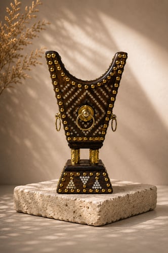 Wood incense burner size small