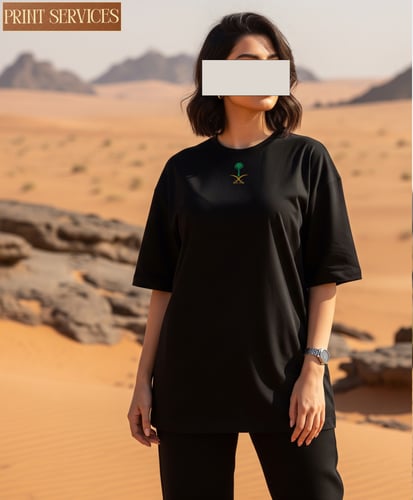 تيشيرت اليوم الوطني نساء اوفر سايز طبعة طائرات