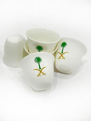 فناجيل مطبوعة قهوة نص درزن / درزن