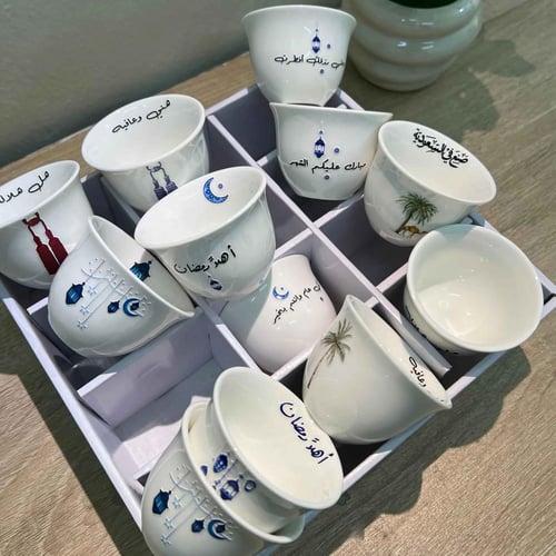 فناجيل قهوة رمضان نص درزن / درزن