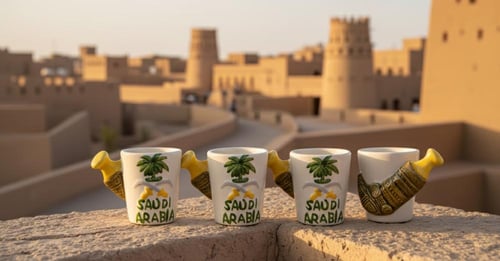 فناجيل قهوه عربية سعودية جنبية 4 فناجيل