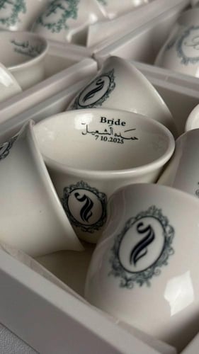 فناجيل مطبوعة قهوة نص درزن / درزن