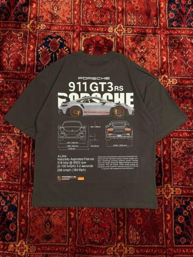 تيشيرت اوفر سايز طباعة بورش