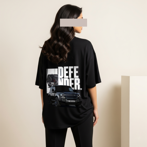 تيشيرت اوفر سايز طباعة ديفندر