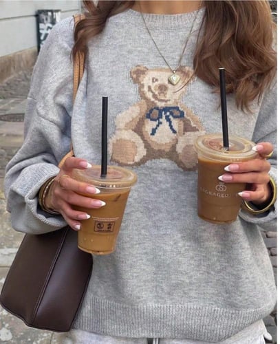 سويتر رمادي