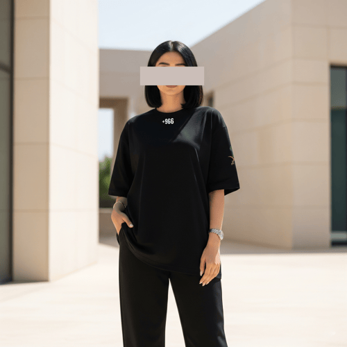 تيشيرت اوفر سايز طباعة رياض