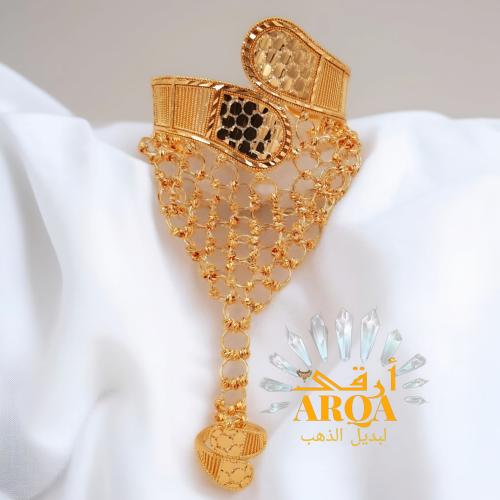 ف نسائي تصميم جديد مميز ذو تفاصيل منفرده مطلي ذهب...