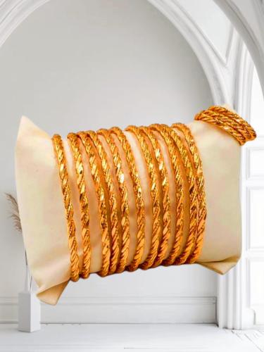 بناجرتصميم جميل مطلي ذهب مطابق لذهب عيار 21