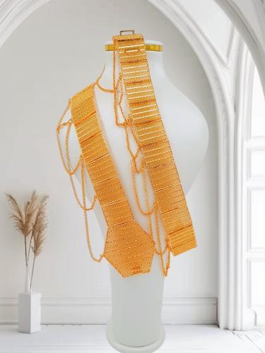 حزام فخم مطلي ذهب عيار 21