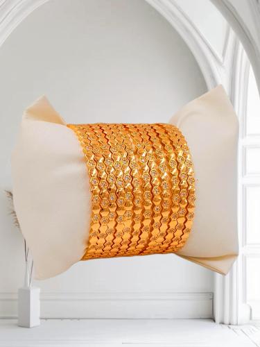 بناجر ساده تصميم فخم مطليه ذهب عيار 21