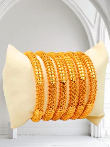 بناجرتصميم جميل مطلي ذهب مطابق لذهب عيار 21