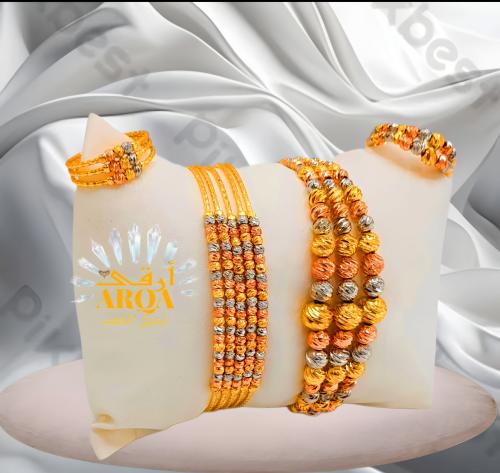 (2)اسواره السبائك الناعمه مطليه ذهب عيار 21