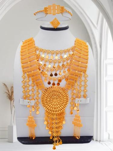 عقد الهبه المميز في تصميه تصميم فخم مطليه ذهب عيار...