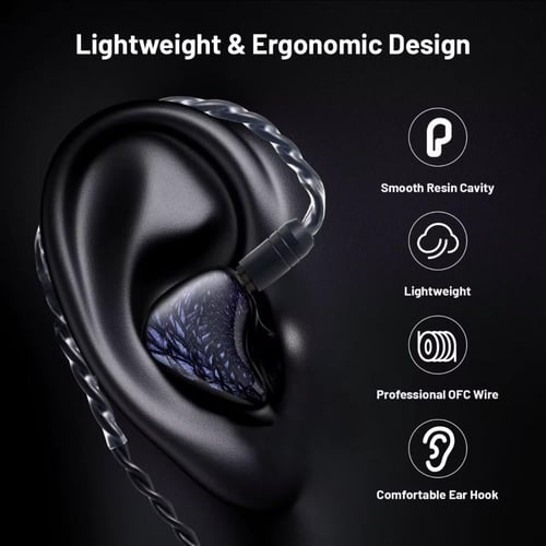 سماعة iEM للقيمنق مع مايك احترافي