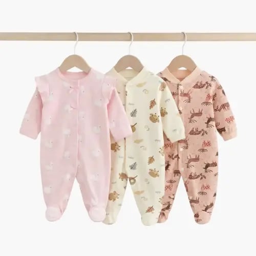 بربتوز رومبر مواليد قطني بنقشات لطيفة –متعدد الطبع...