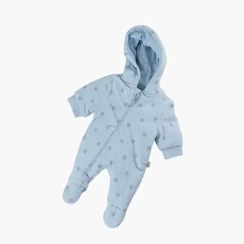 افرول اطفال رومبر قطن بغطاء رأس - عدة الوان