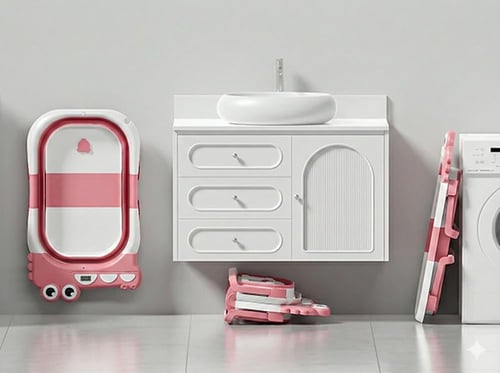 حوض استحمام بانيو للأطفال قابل للطي – لونين