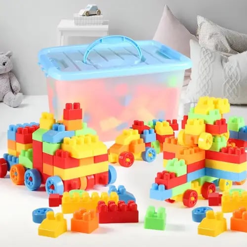 مجموعة مكعبات البناء التعليمية للأطفال
