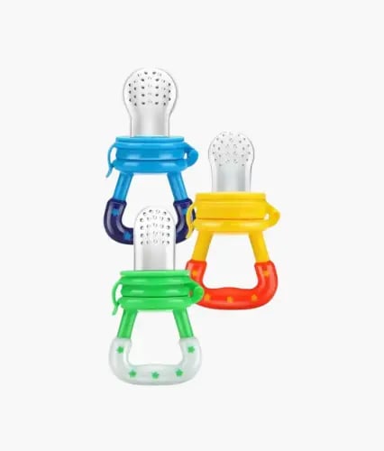 مغذيات الفواكه ومصاصات الطعام للاطفال - 3 قطع