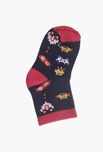 طقم جوارب أطفال (1–3 سنوات) برسومات ملونة 6 قطع