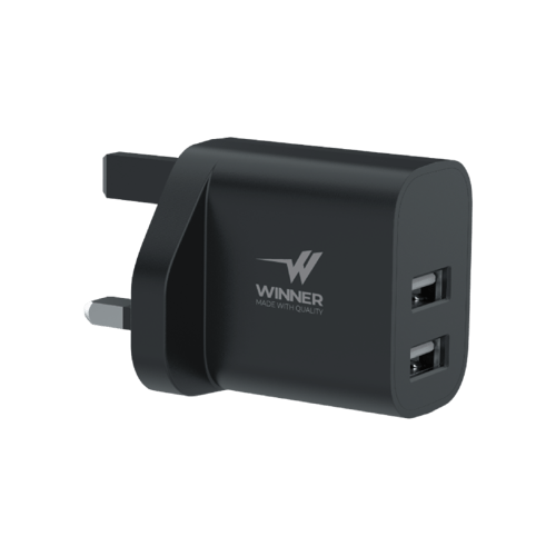 وينر شاحن جداري 12 وات ( 2 يو اس بي )