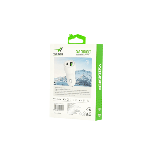 وينر شاحن لاسلكي للسيارة 20 وات ( يو اس بي + تايب...