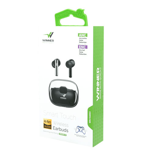 وينر سماعات سيليكون شفاف بلوتوث