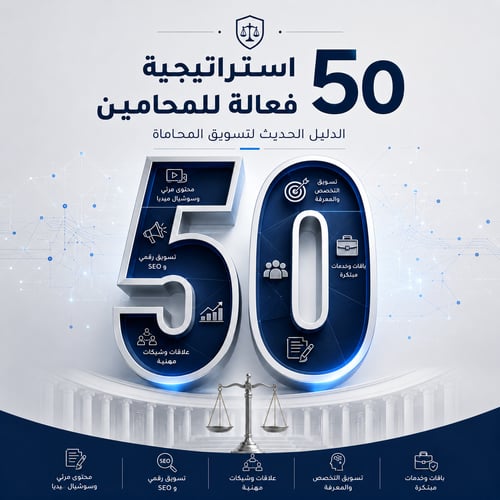 ٥٠ استراتيجية فعالة للتسويق للمحامين