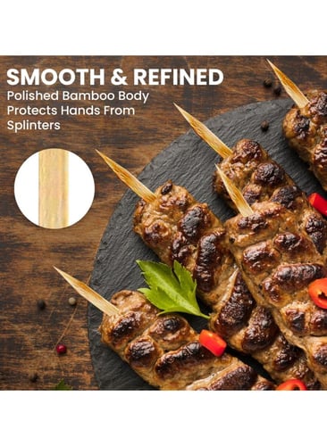 أعواد خشب عريضة للشواء 30cm