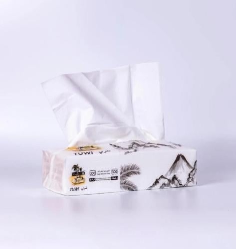 مجموعة مناديل طوي العائلية 300 منديل مفرد 4 طبقات...