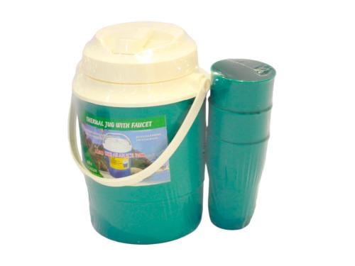 ترمس مبرد الثلج نصف جالون مع كاسات متعدد الألوان