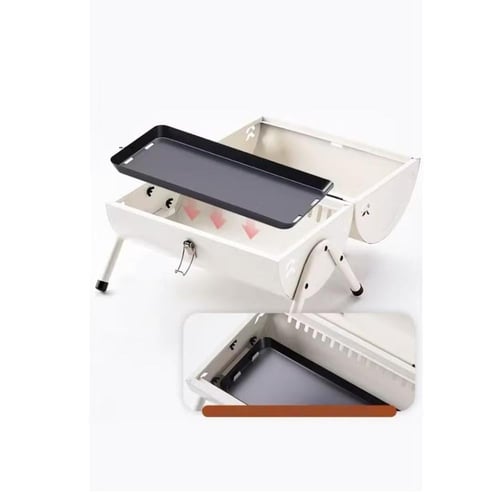 شواية فحم كروية محمولة للرحلات والتخييم – عملية وخ...