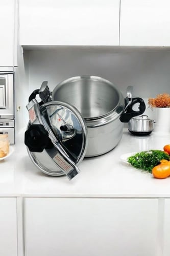 قدر ضغط ألمنيوم-مقاسات متعددة (3 لتر إلى 15 لتر)