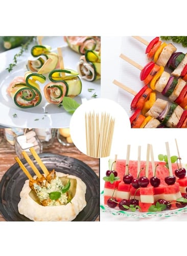 أعواد خشب عريضة للشواء 30cm