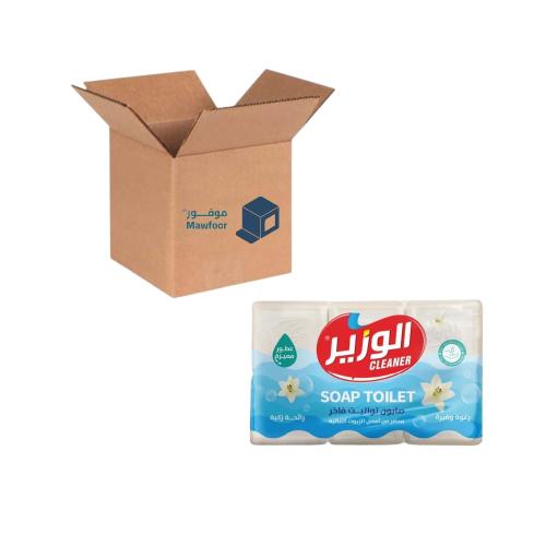 كرتون صابون قوالب معطر الوزير 75 جرام 12×6=72