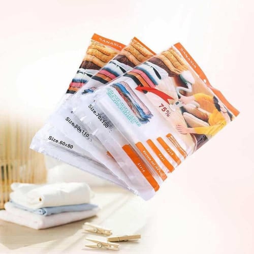 أكياس تخزين بتفريغ الهواء للملابس - مقاس 80×60 سم...