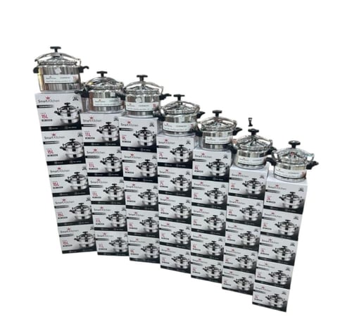 قدر ضغط ألمنيوم-مقاسات متعددة (3 لتر إلى 15 لتر)