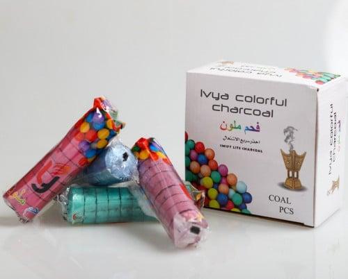 فحم ملون مميز سريع الاشتعال 60 قطعة