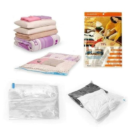 أكياس تخزين بتفريغ الهواء للملابس - مقاس 80×60 سم...