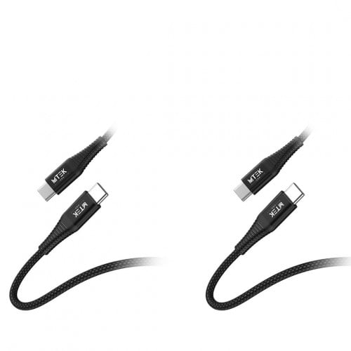 عدد اثنين (MTEK - كيبل تايب سي تو تايب سي بقوة 60...